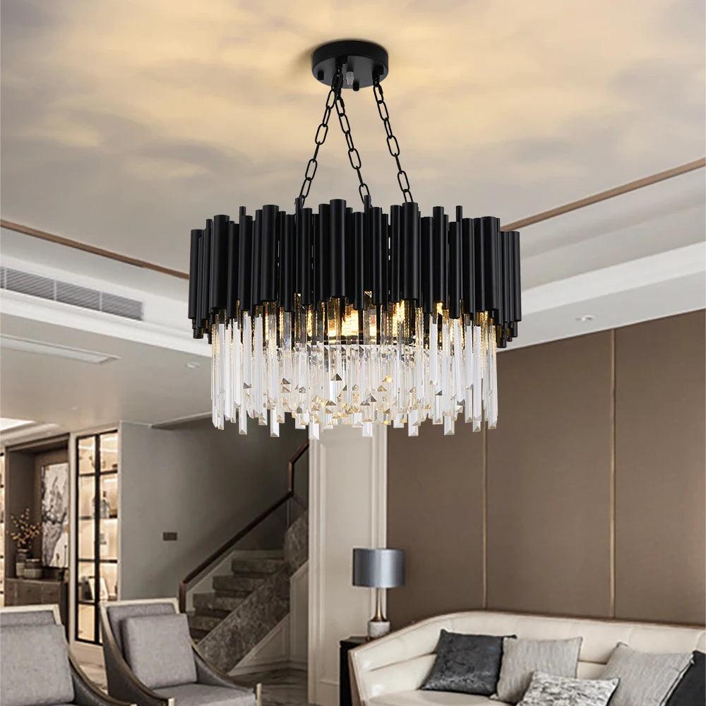 Black Crystal Chandelier