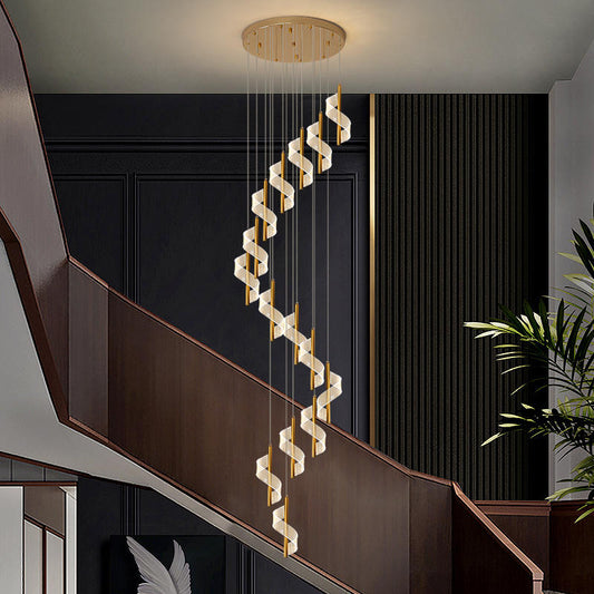 Stair Spiral Pattern Chandelier