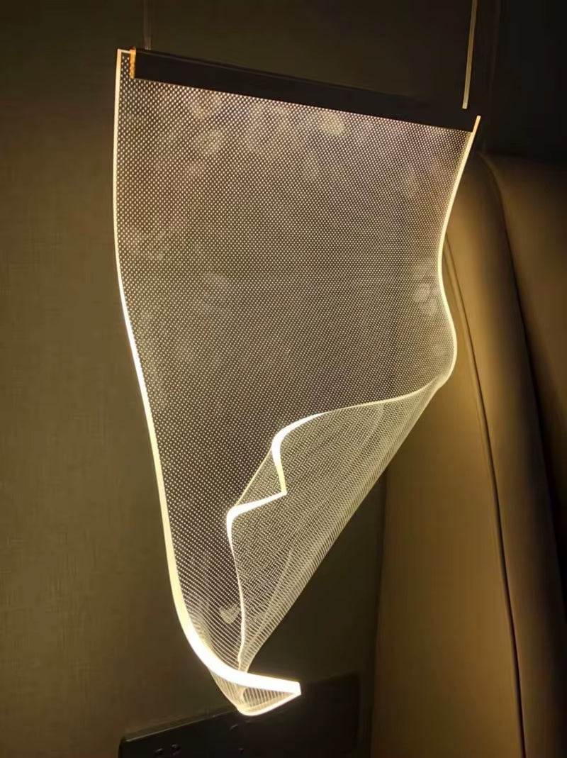 Light Guide LED modern pendant light with aluminum and acrylic design