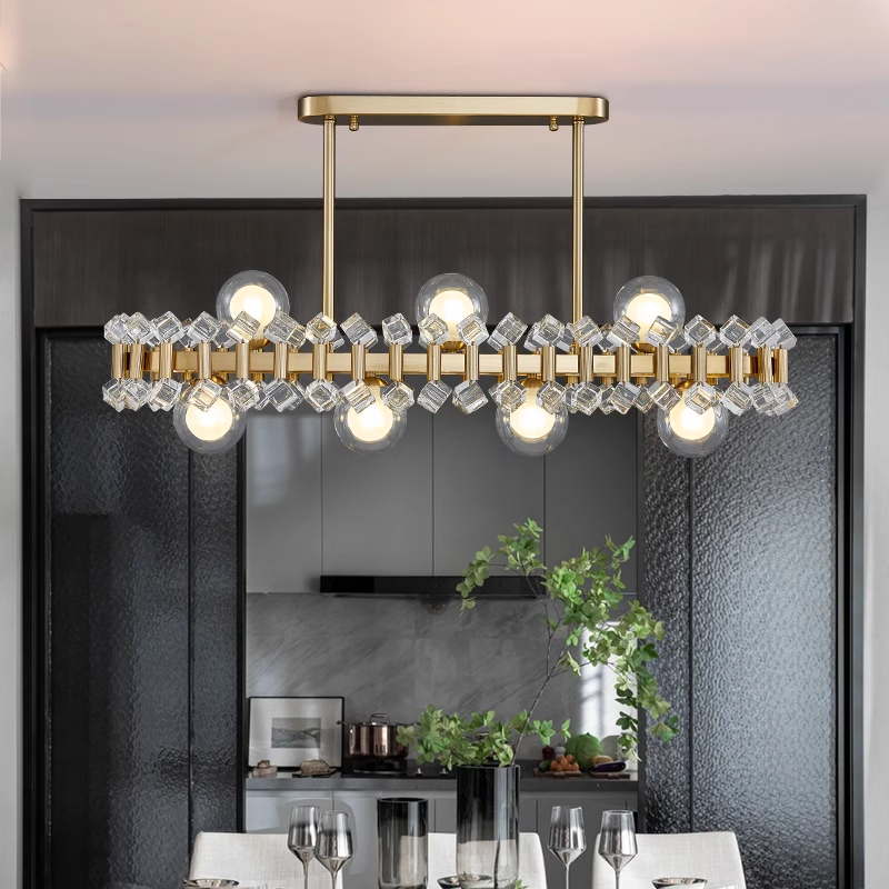 Color Bubble Long Chandelier