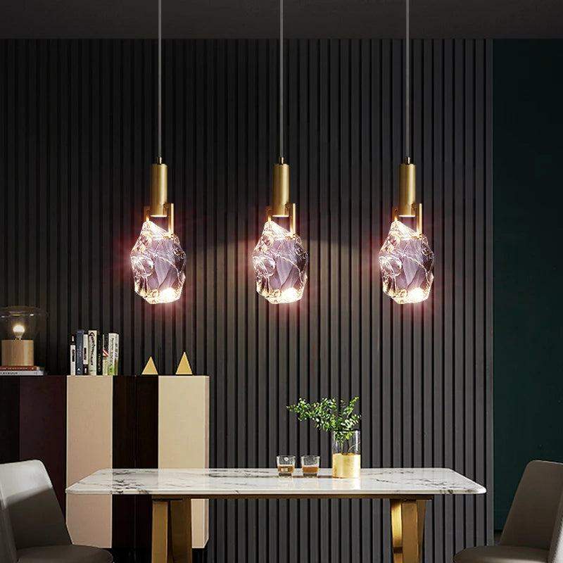 luxury crystal pendant light