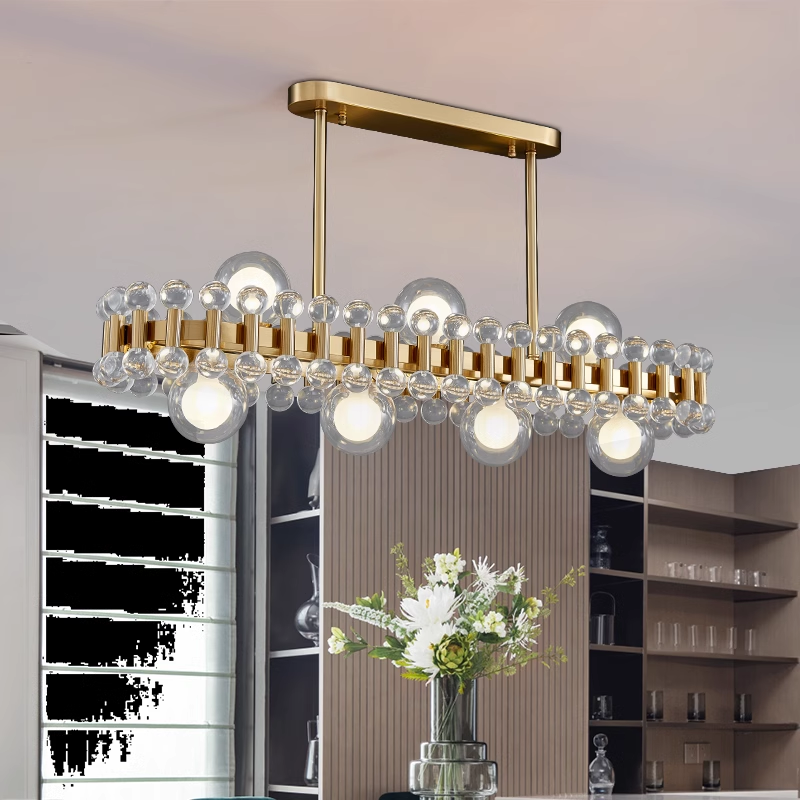 Color Bubble Long Chandelier