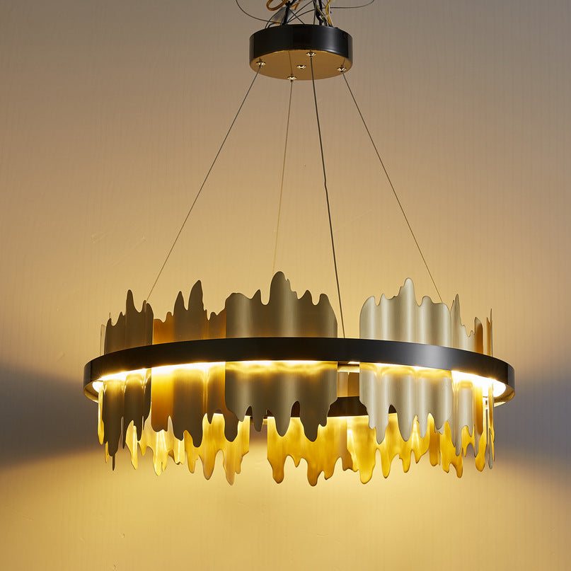 Black modern chandelier