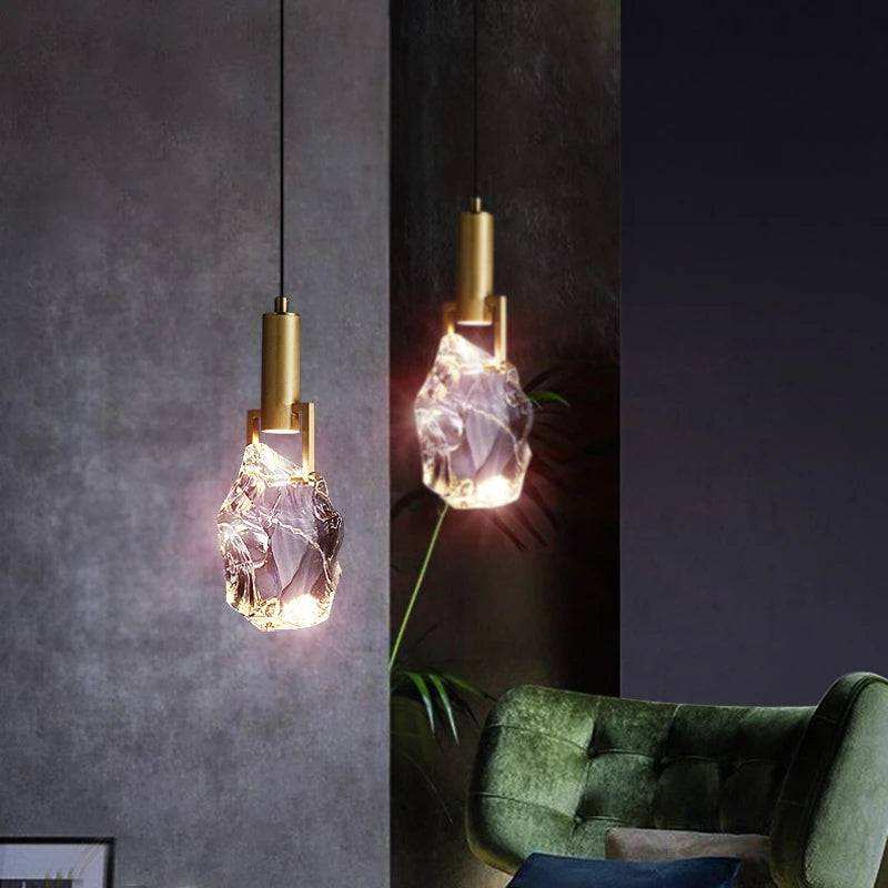 luxury crystal pendant light