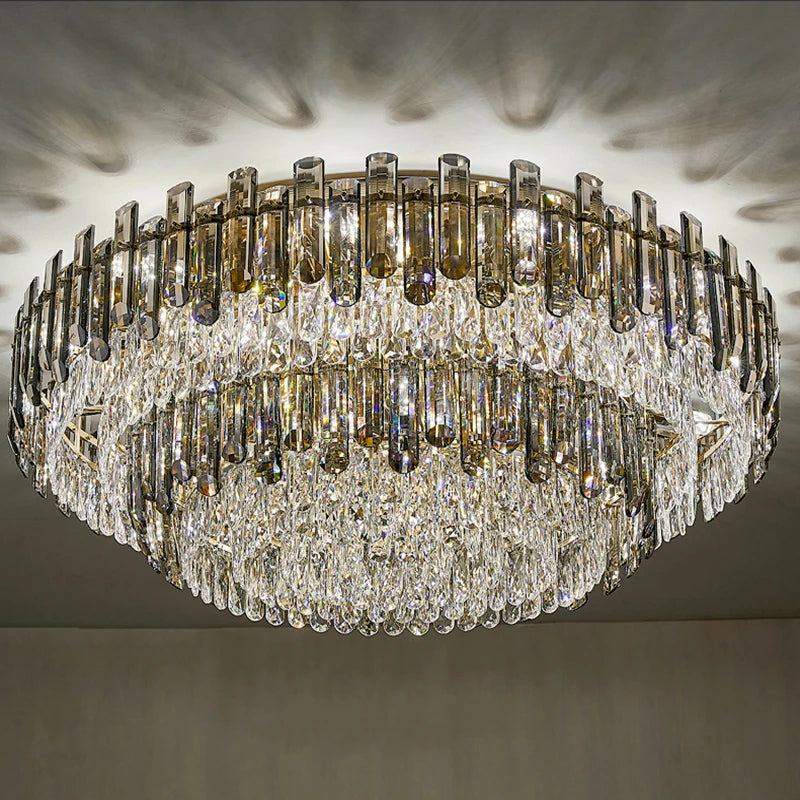 Double Layer Crystal Ceiling Lamp