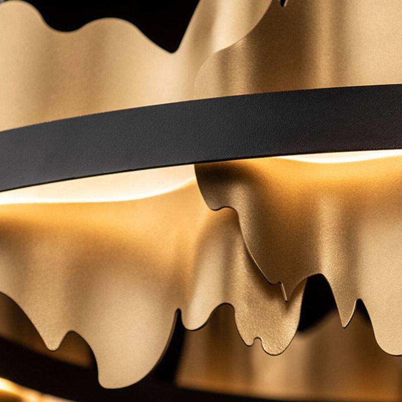 Black modern chandelier