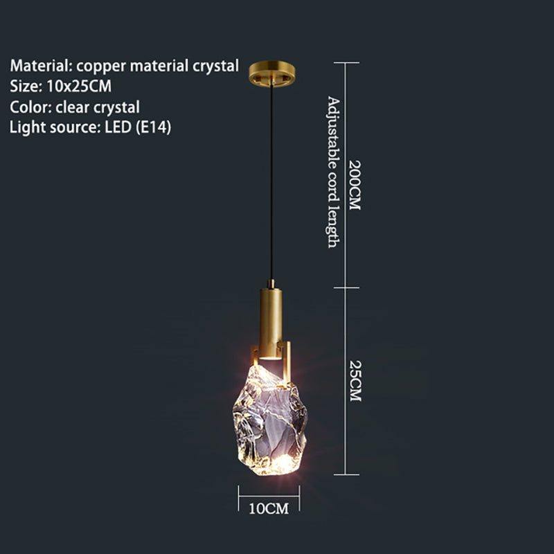 luxury crystal pendant light