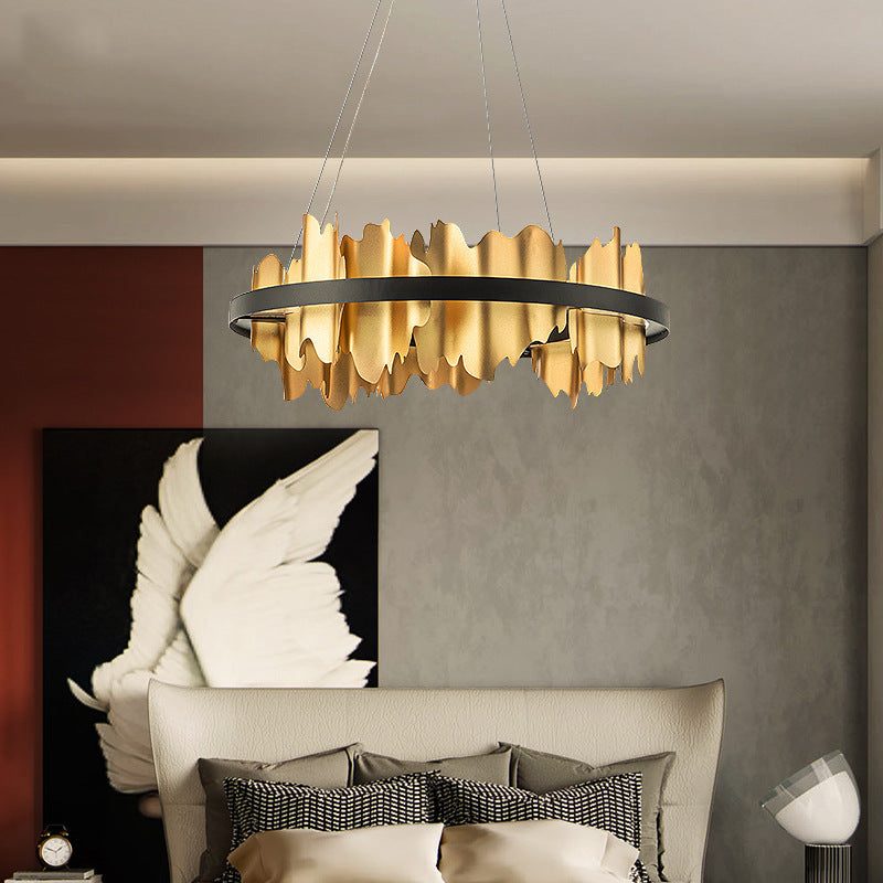 Black modern chandelier