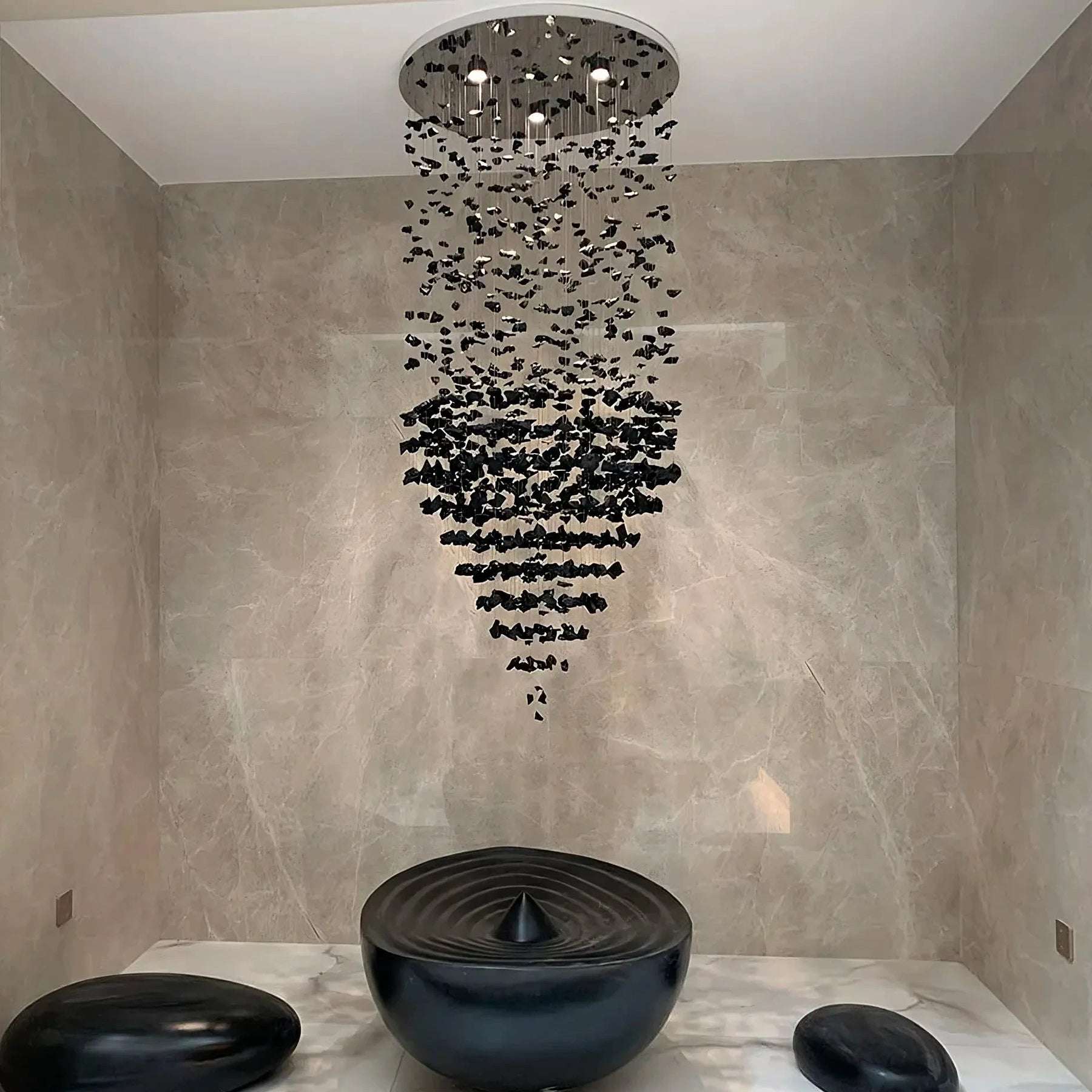 Stone Staircase Chandelier