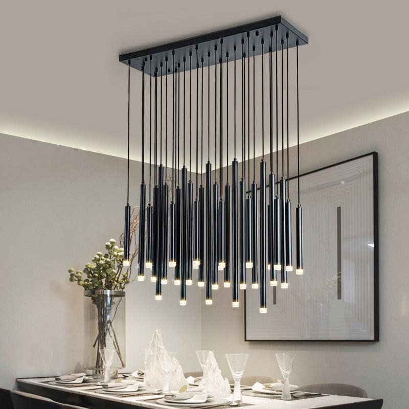 Modern Black & Gold Dining Room Ceiling Fixture