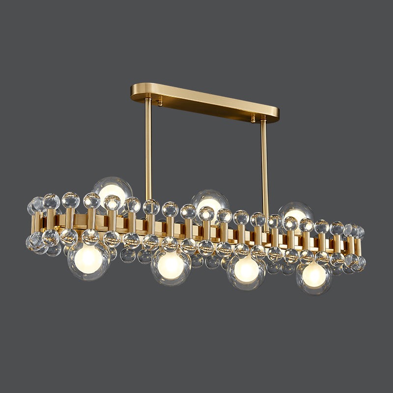 Color Bubble Long Chandelier