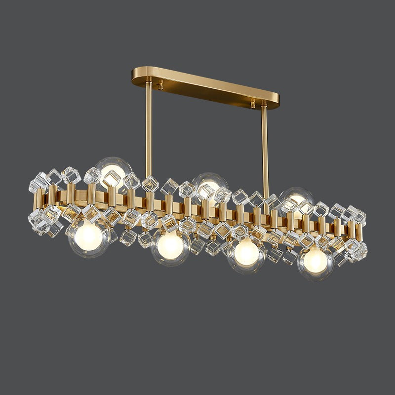 Color Bubble Long Chandelier