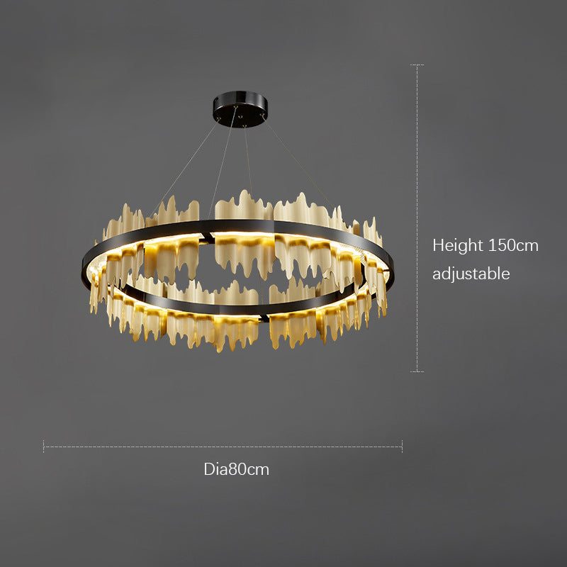Black modern chandelier