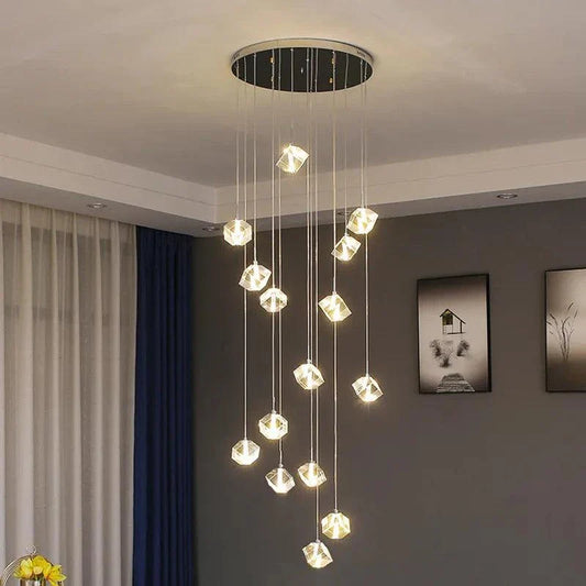 MODERN STAIRCASE CHANDELIER