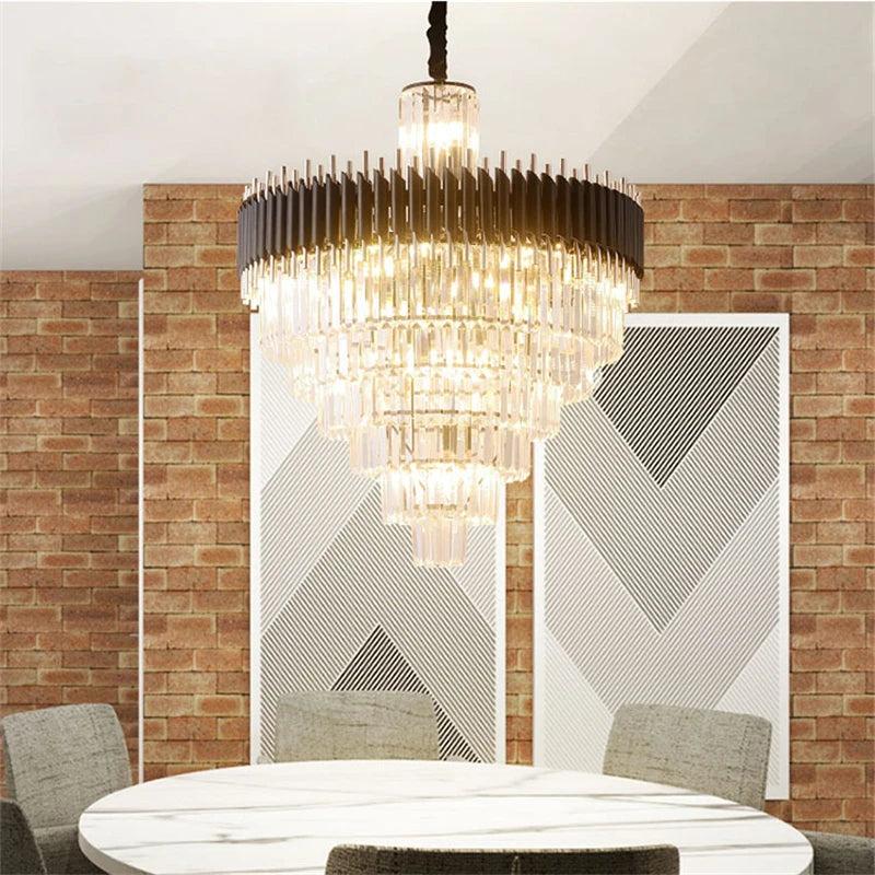 Multi-layer gyro chandelier