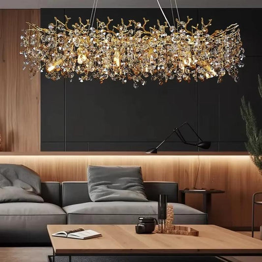 Sunflower crystal chandelier