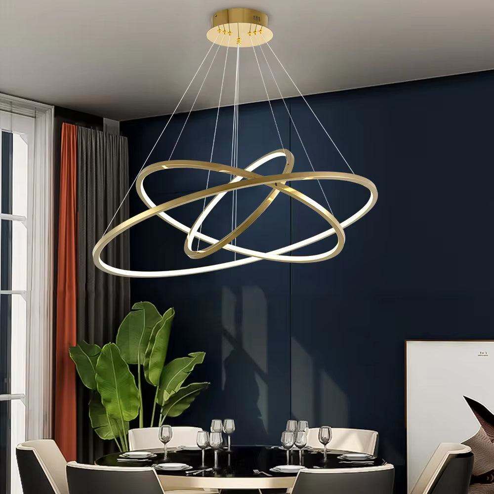 Multi-ring chandelier