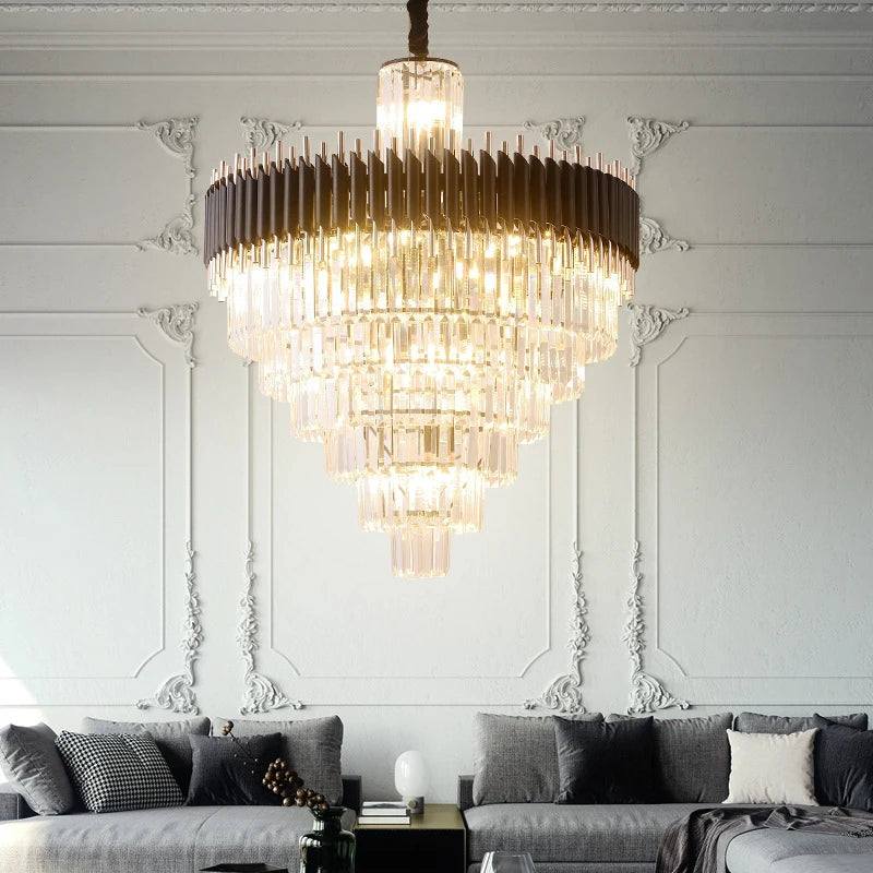 Multi-layer gyro chandelier