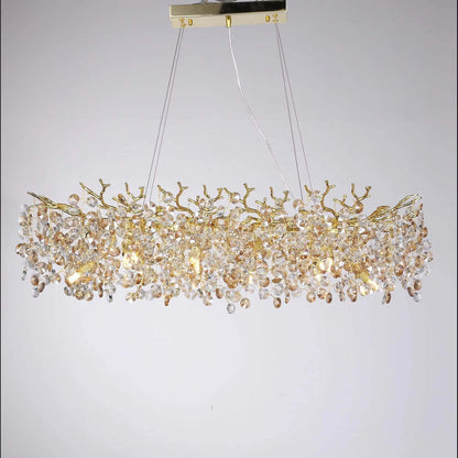 Sunflower crystal chandelier