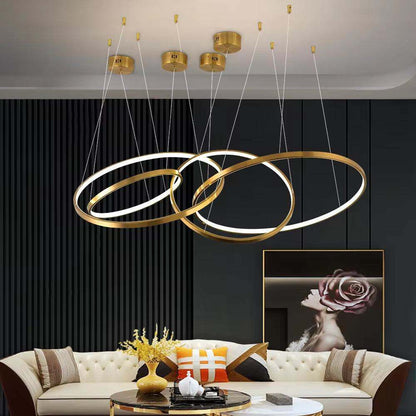 Multi-ring chandelier