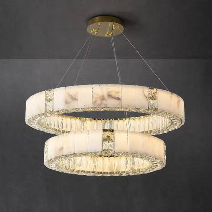 Mixed Natural Marble Chandelier