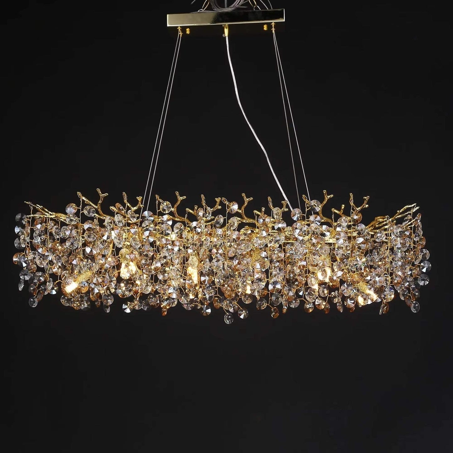 Sunflower crystal chandelier