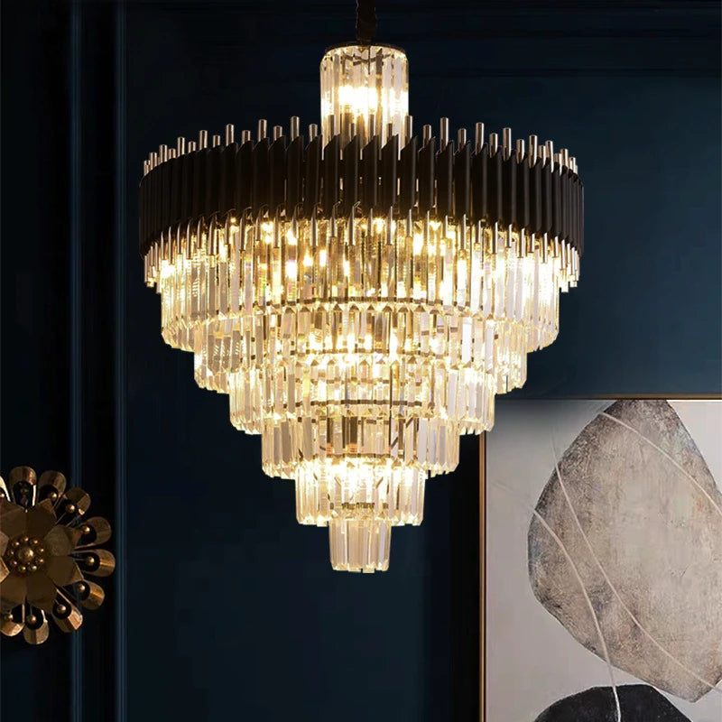 Multi-layer gyro chandelier