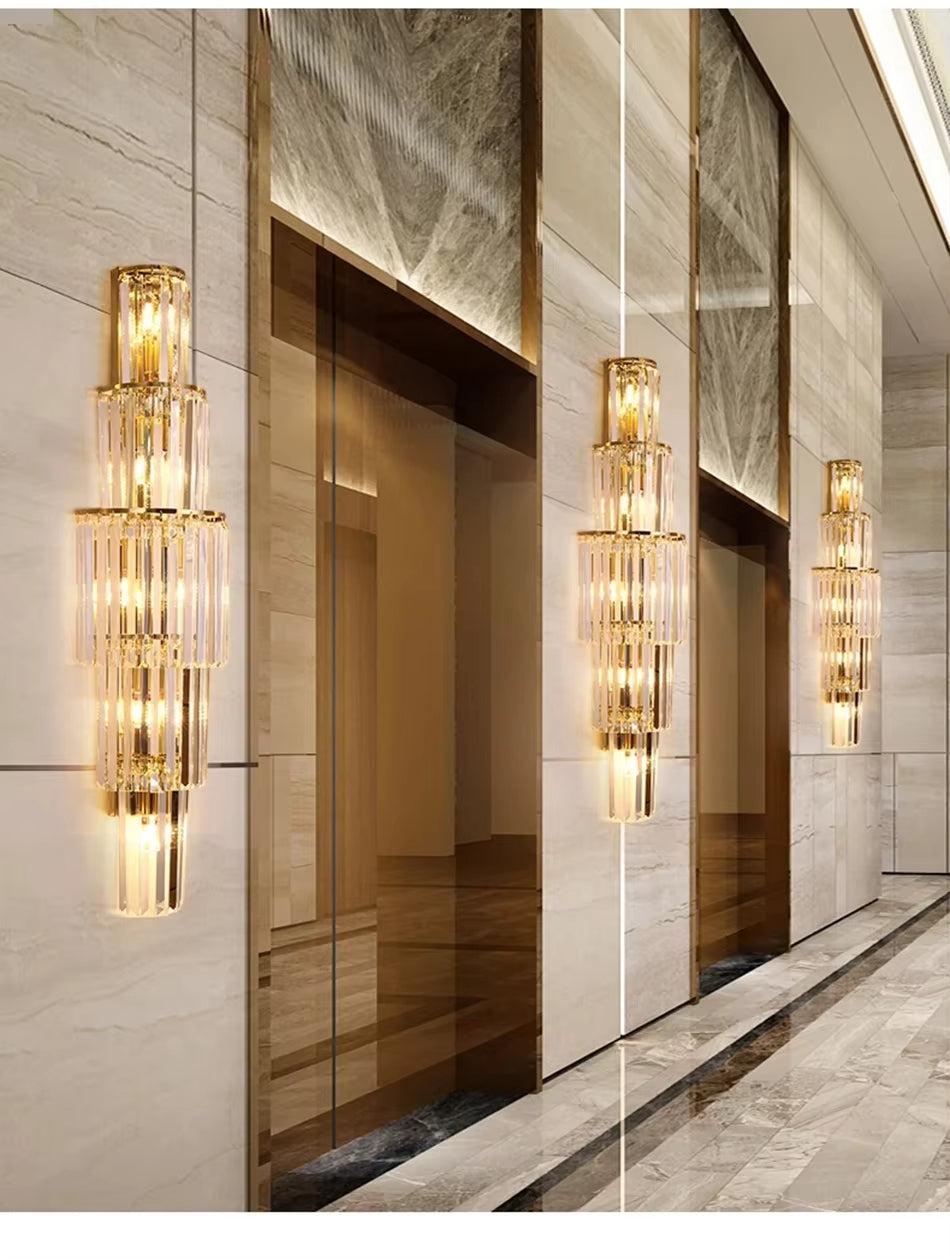 Crystal luxury wall lamp