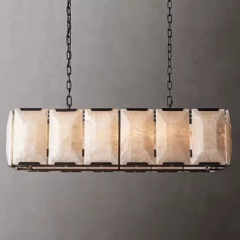 American Rectangular Crystal Chandelier