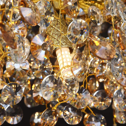 Sunflower crystal chandelier