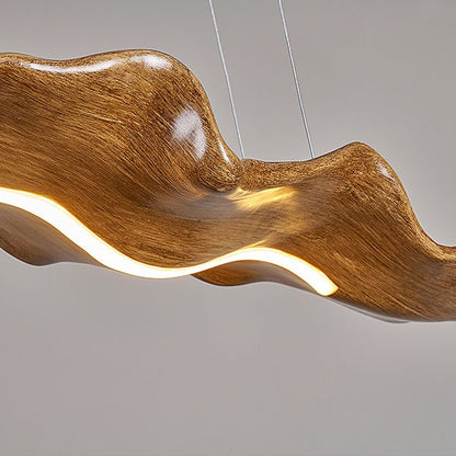 Modern Wood Panel LED Pendant Light