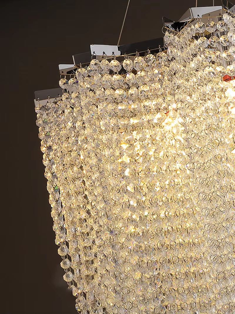 Octagonal crystal preload lamp