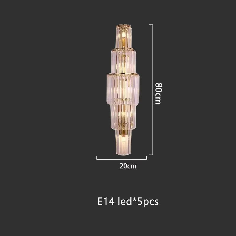 Crystal luxury wall lamp