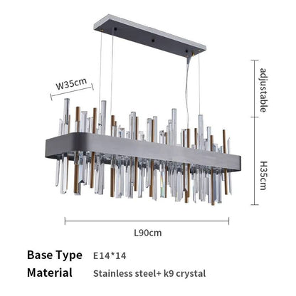 Modern crystal chandelier