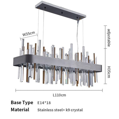 Modern crystal chandelier