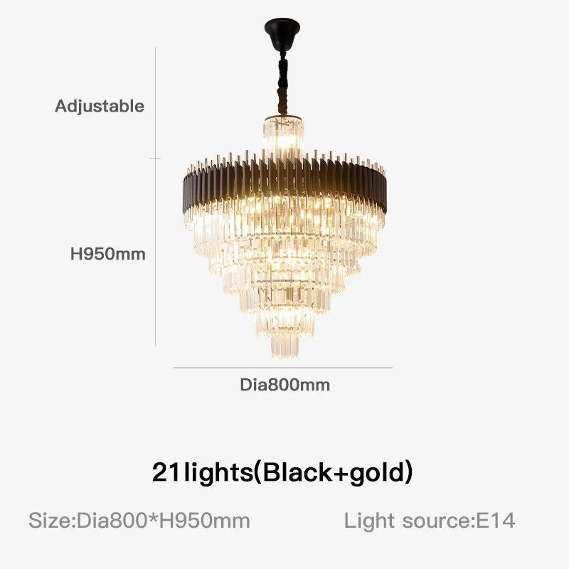 Multi-layer gyro chandelier