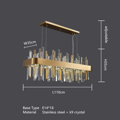 Modern crystal chandelier