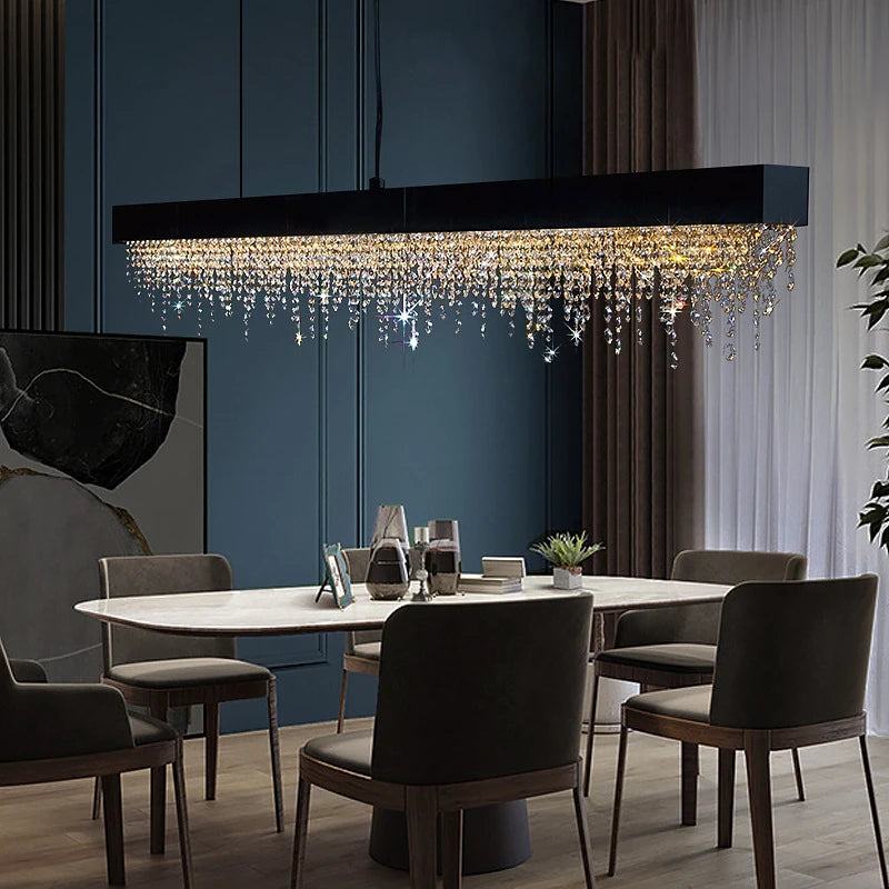 Rectangle Crystal Chandelier