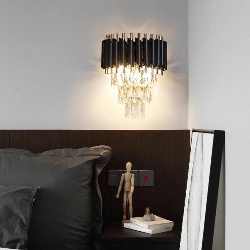 Black wall lamp