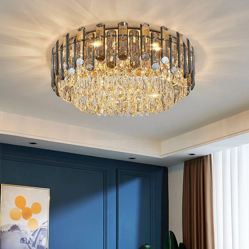 Double Layer Crystal Ceiling Lamp