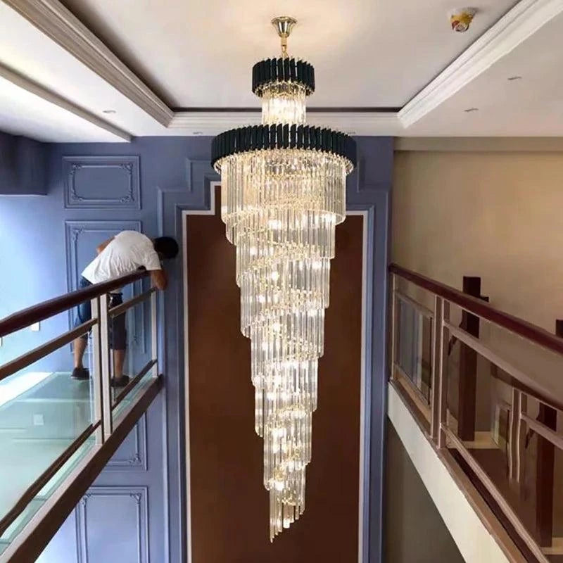 Onyx Multiple Tier Crystal Chandelier