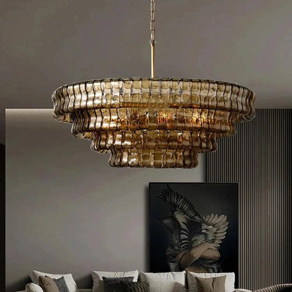 Retro round American chandelier