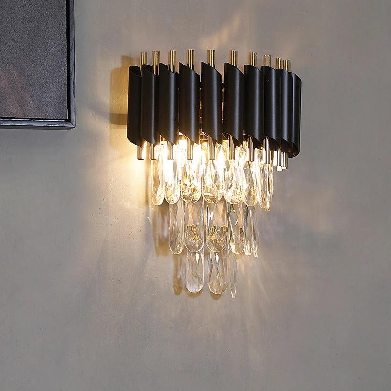 Black wall lamp