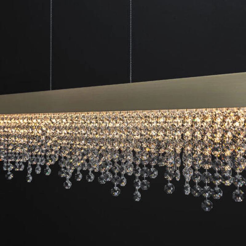 Rectangle Crystal Chandelier