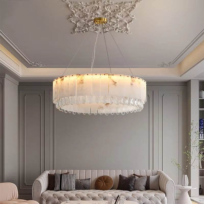 Crystal marble chandelier