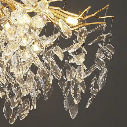 Tree Branch Raindrop Crystal Chandelier