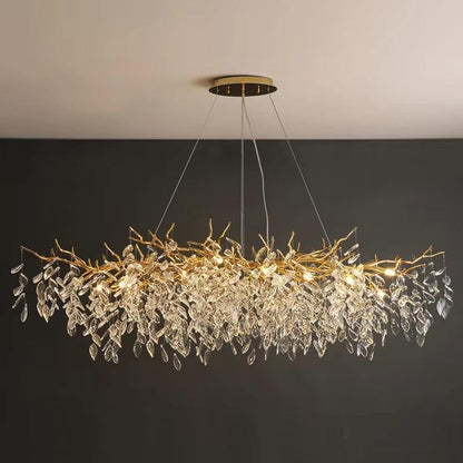 Tree Branch Raindrop Crystal Chandelier