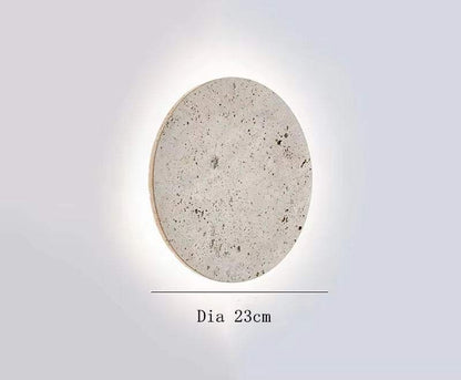 Round marble wall lamp