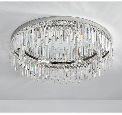 Modern chandelier luxury round crystal lamp