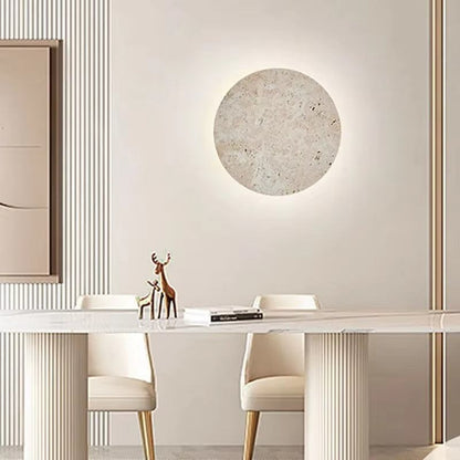 Round marble wall lamp